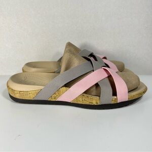 Crocs Edie Stretch Criss-Cross Strappy Slip On Slide Sandal 14966; Women’s Sz 10